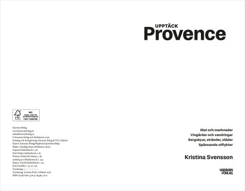 Uppslag från reseguiden Upptäck Provence